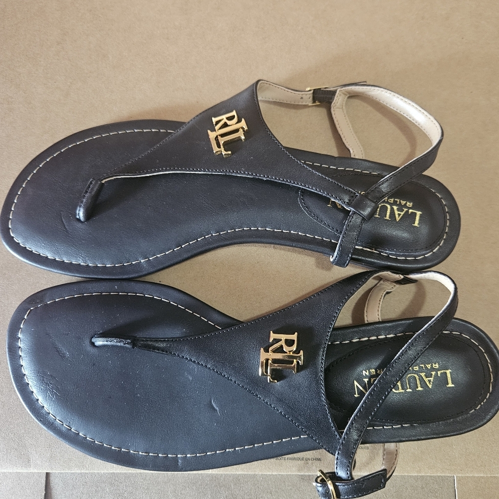 NWOT Ralph Lauren Women's Ellington Sandals Brown Size 8
